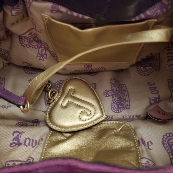 Juicy Couture Purple Hobo Handbag! *Vintage* - Picture 4 of 9